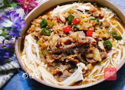 酸汤金针肥牛的做法图解9