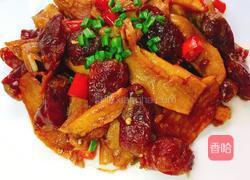 腊肠爆笋片的做法图解13