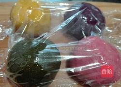 彩色螺旋蛋黄酥的做法图解3