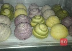 彩色螺旋蛋黄酥的做法图解25