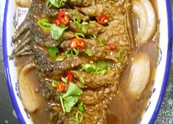 鲁菜大师蒋家菜酱烧炖鲤鱼