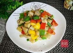 彩椒藕丁的做法图解1