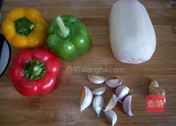 彩椒藕丁的做法图解2
