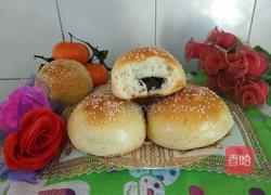 豆沙面包（手揉版）的做法图解1