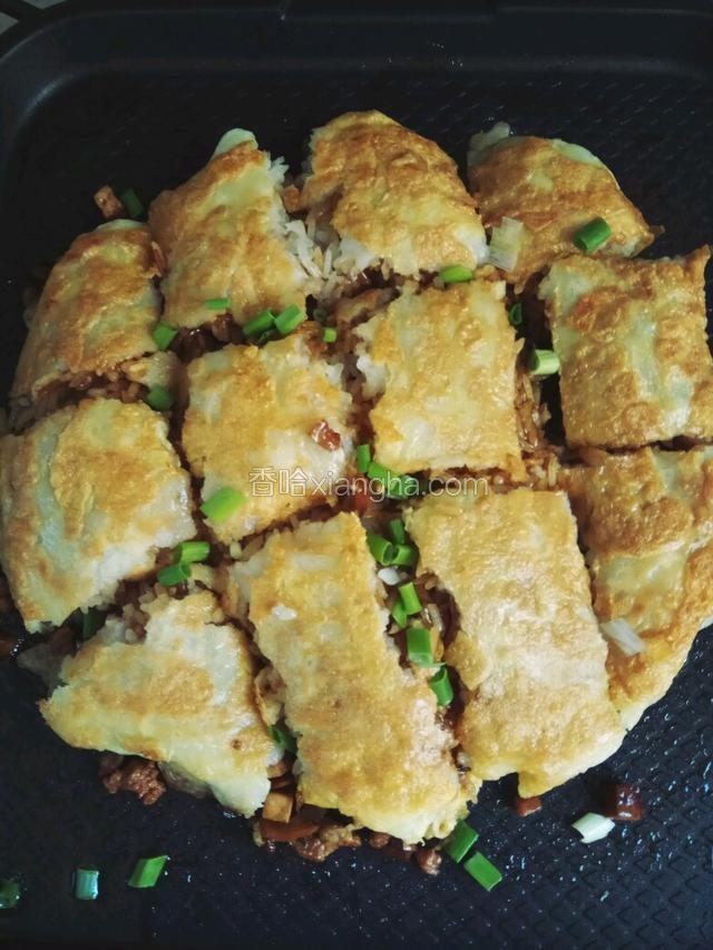 划分成小块，装盘