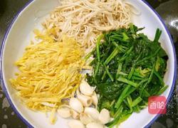 鲁菜大师蒋家菜蛋皮波菜金针菇的做法图解5