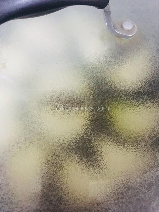 盖上锅盖中火焖煮