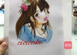 奶油霜转印的做法图解2