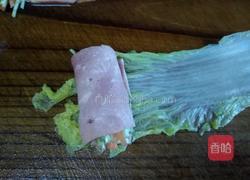 培根白菜卷的做法图解4