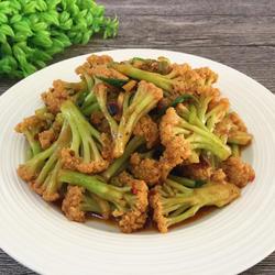 老干妈炒有机菜花的做法[图]