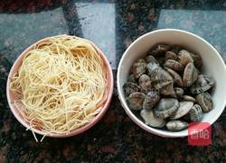 凉拌花蛤面的做法图解5
