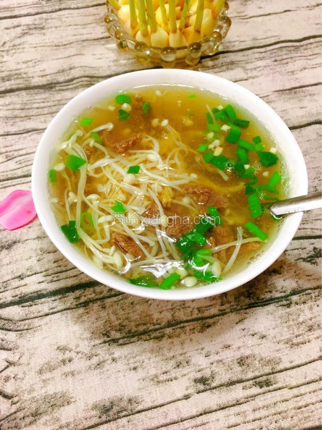 金针菇牛肉汤