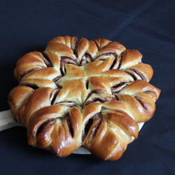 雪花状豆沙面包的做法[图]