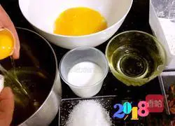 Illustration of how to make chiffon cake 1