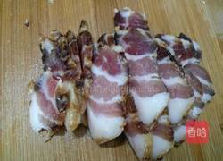 腊肉花菜的做法图解3