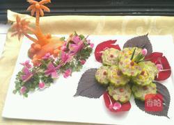 五彩苦瓜酿的做法图解3