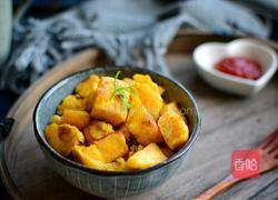 鸡蛋炒馒头丁的做法图解9