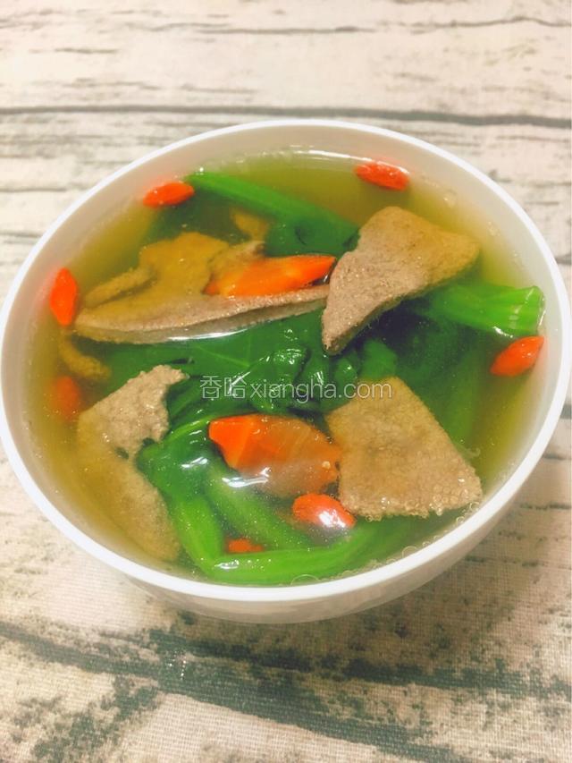 菠菜猪肝汤