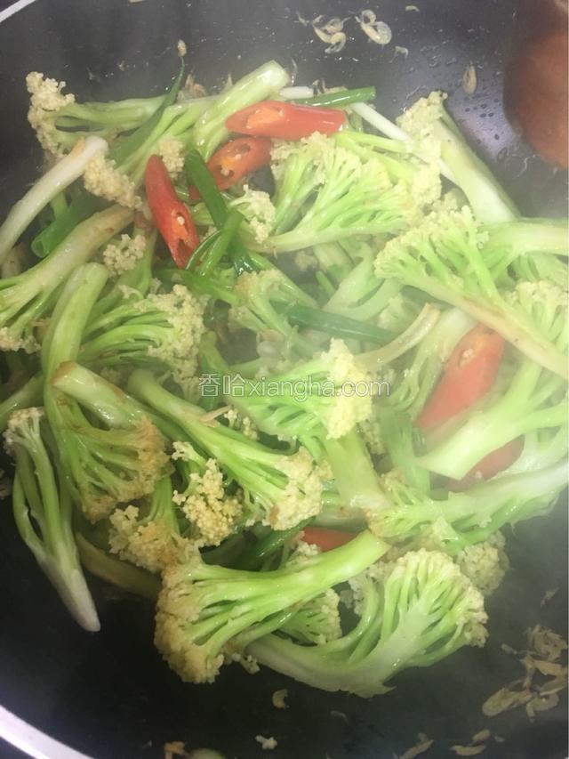 加入葱叶，味极鲜，少许盐翻炒均匀即可出锅，喜欢吃味精或者鸡精的可以根据自己喜欢的做法加入适量调味。