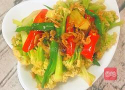 虾皮炒花菜的做法图解9