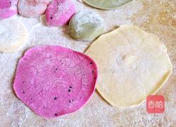 彩色水饺(猪肉蒜苗馅)的做法图解7