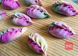 彩色水饺（猪肉蒜苗馅）的做法图解11