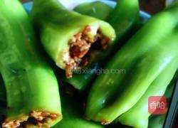辣椒酿肉的做法图解3