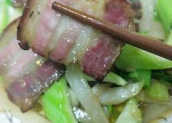 农家腊肉炒棒菜