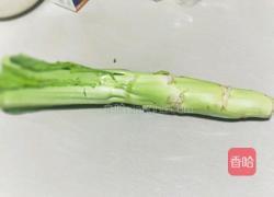 香肠炒棒菜 的做法图解1