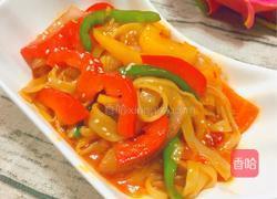 三椒炒冷面的做法图解1