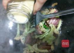 腊肉炒花菜的做法图解7
