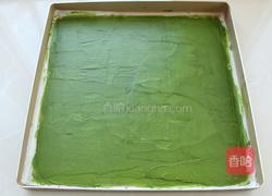 抹茶树桩蛋糕卷的做法图解6