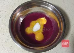 火龙果戚风蛋糕(8寸)的做法图解3