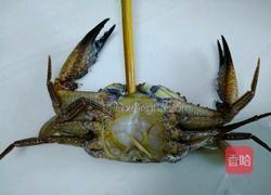 石头蟹蒸豆花的做法图解1