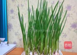 蒜苗炒鸡蛋香干的做法图解1