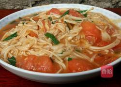 茄汁金针菇的做法图解5