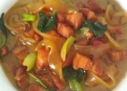 油菜焖肉