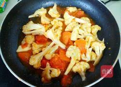 番茄炒菜花的做法图解12