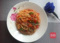 西红柿烩金针菇的做法图解6