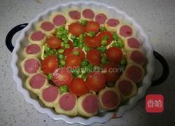 火腿圈香肠披萨的做法图解16