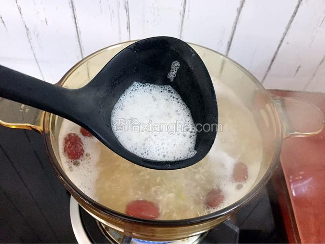捞出浮沫