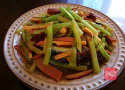 西芹火腿的做法图解6