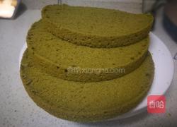 抹茶水果裸蛋糕的做法图解3