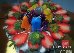 抹茶水果裸蛋糕的做法图解10