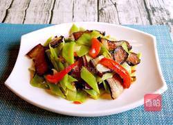 青笋炒腊肉的做法图解9