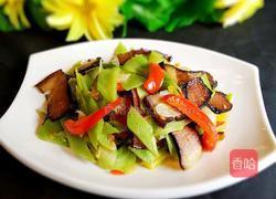 青笋炒腊肉的做法图解10