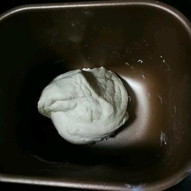揉成面团后，再把油放入，慢慢揉进去，让面团充分把油吸收，揉光滑。可以用花生油也可以用玉米油。