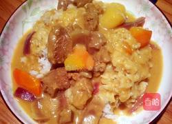 咖喱牛肉拌饭的做法图解9