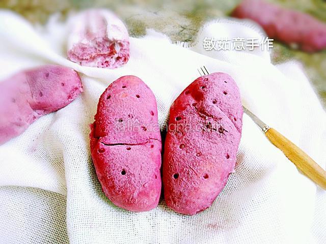 麻薯馅紫薯包