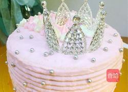 少女心皇冠蛋糕（6寸）的做法图解2